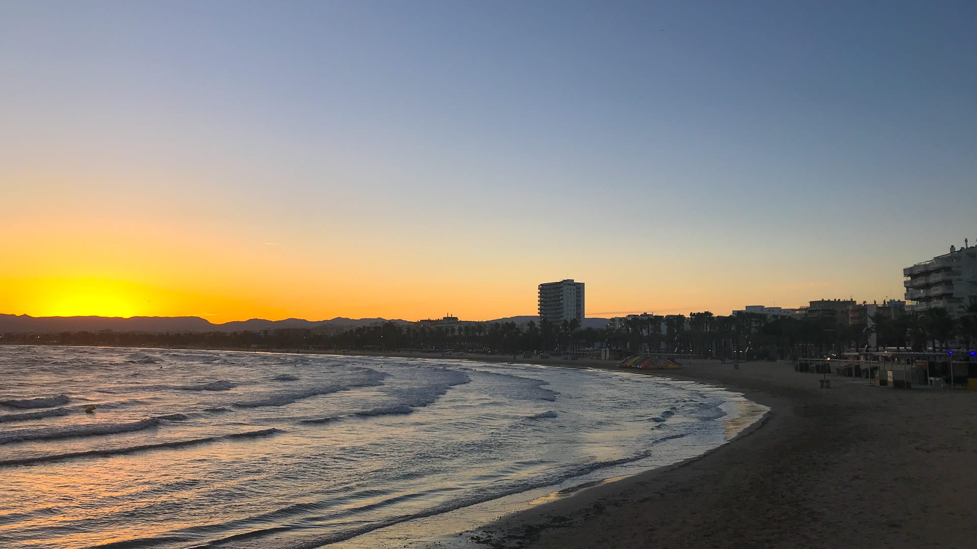 Coastline viewed from Salou, Costa Daurada