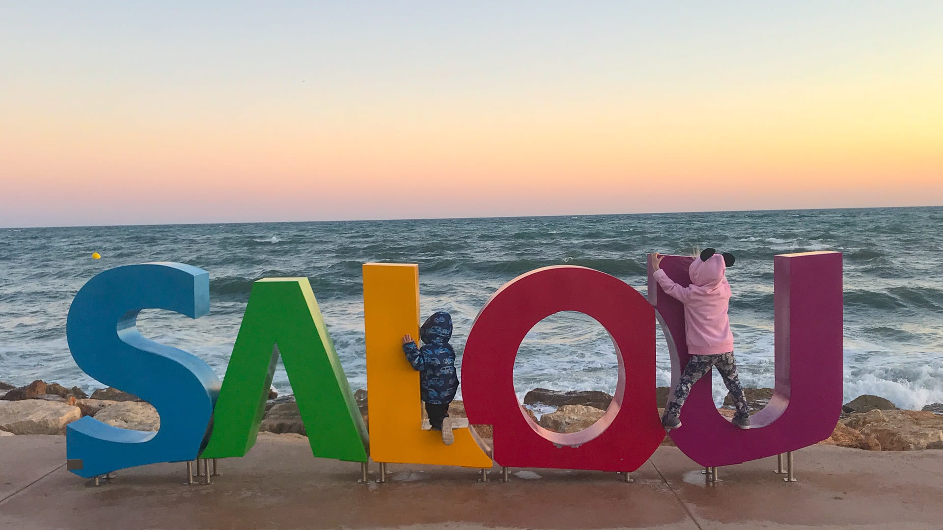 Salou sign, Costa Daurada