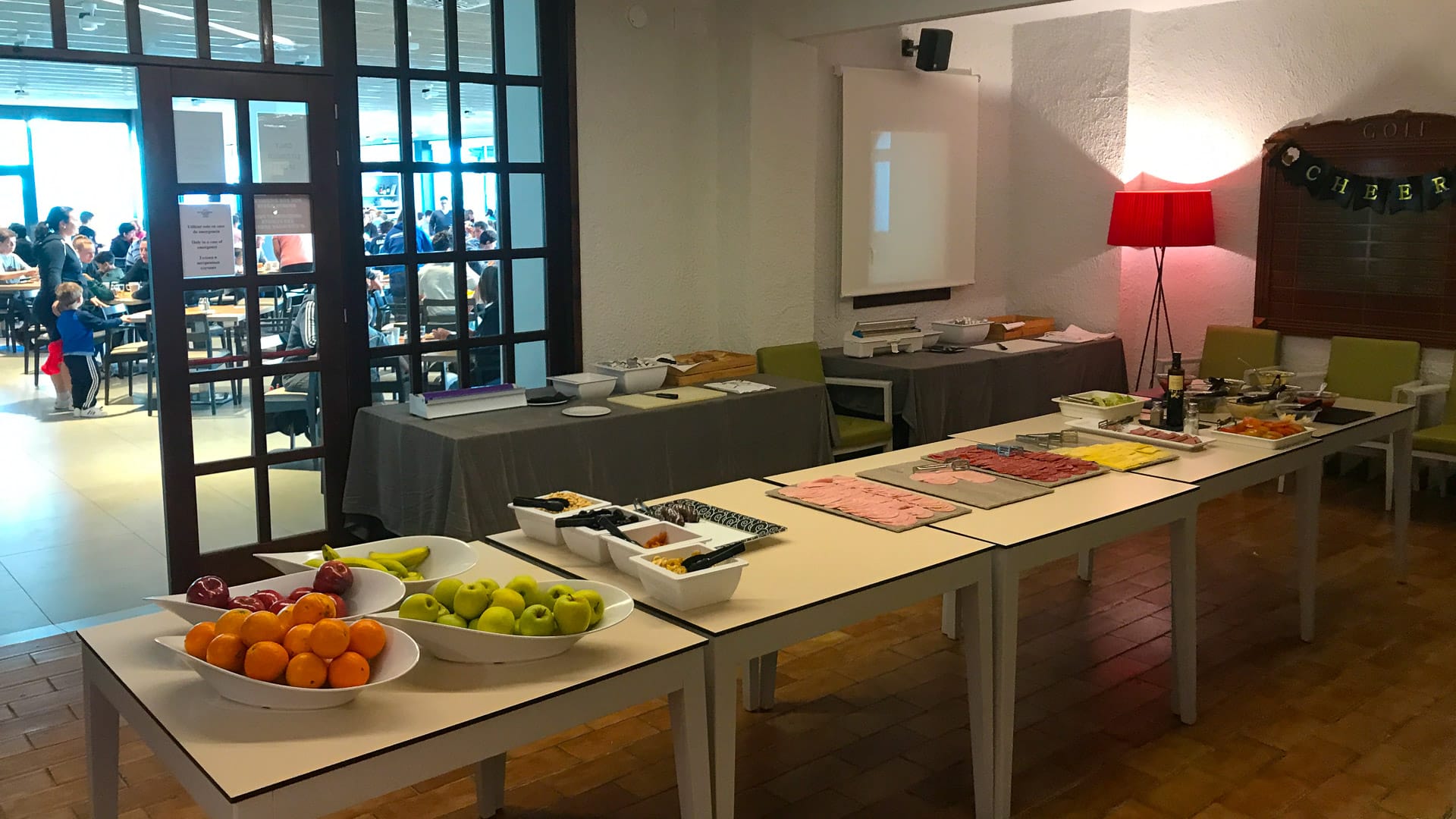 Cyclist's buffet at Hotel Estival Eldorado