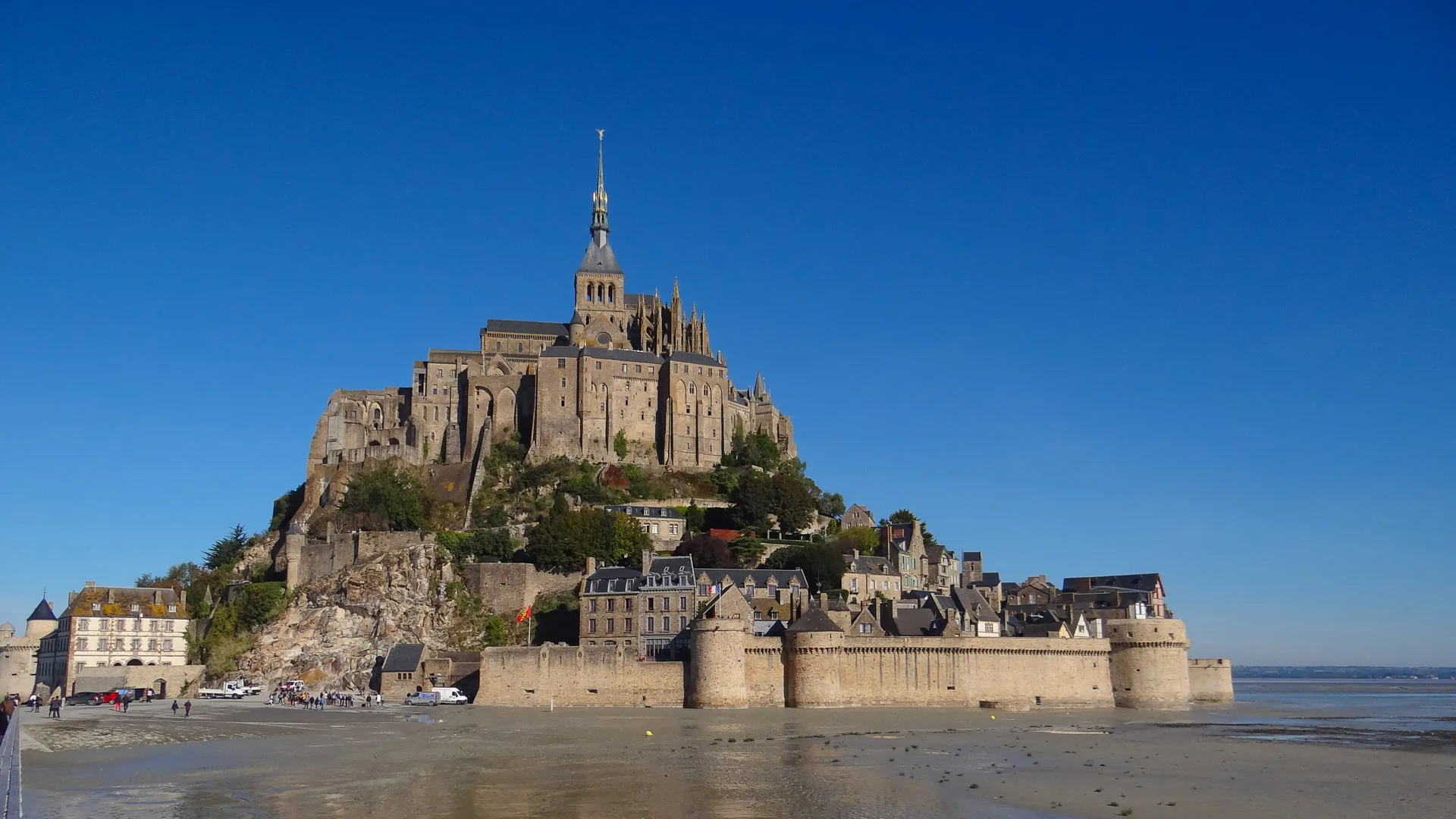 Famous Mont Saint Michel in Brittany, France