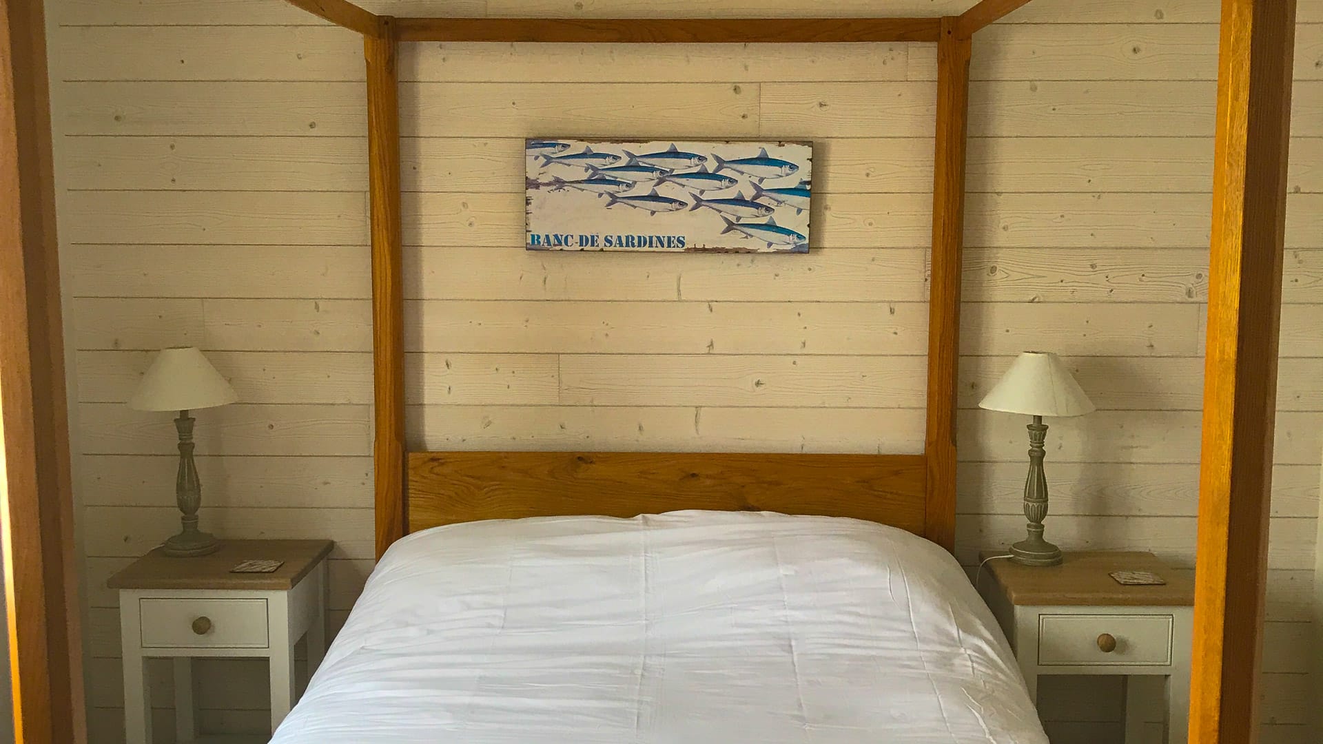 A four poster bed at a villa in france
