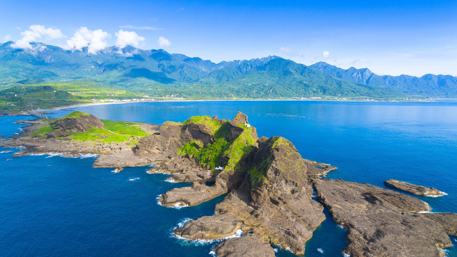 View of Taiwan coast