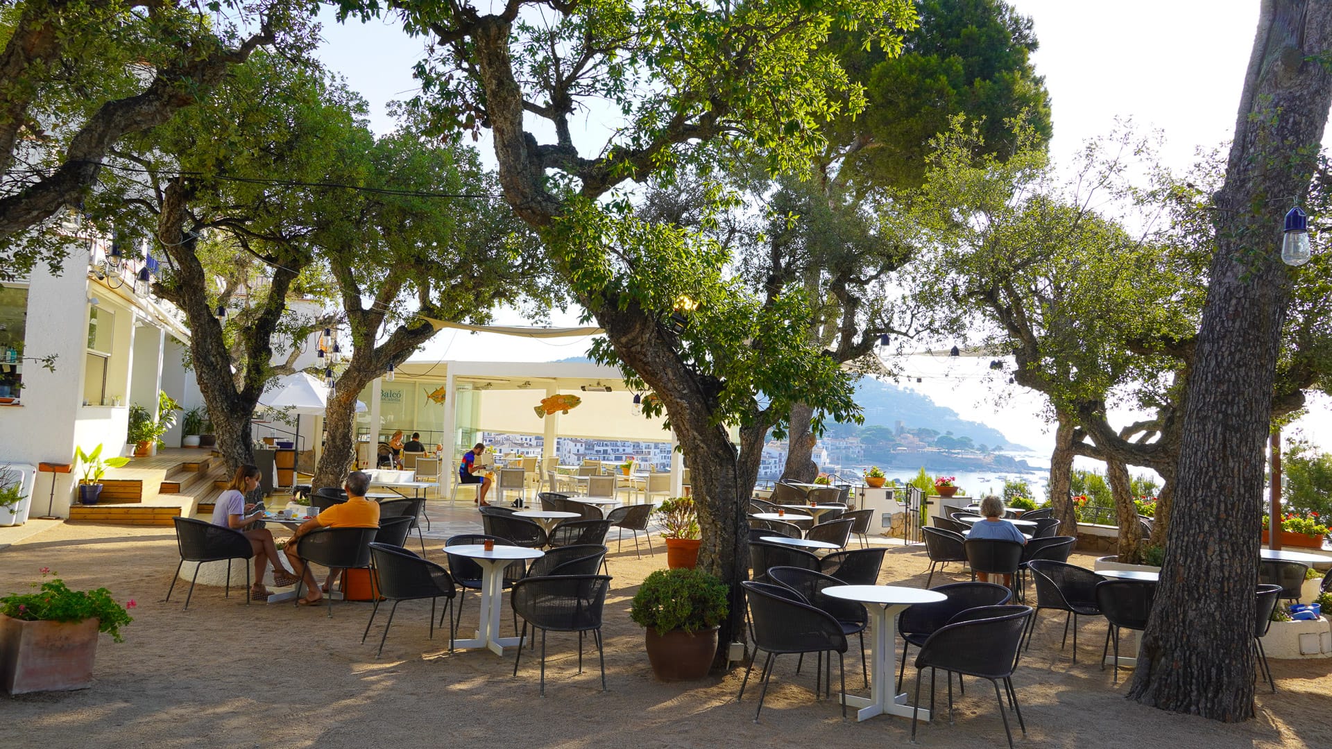 Breakfast with a view over Calella Palafrugall, Spain