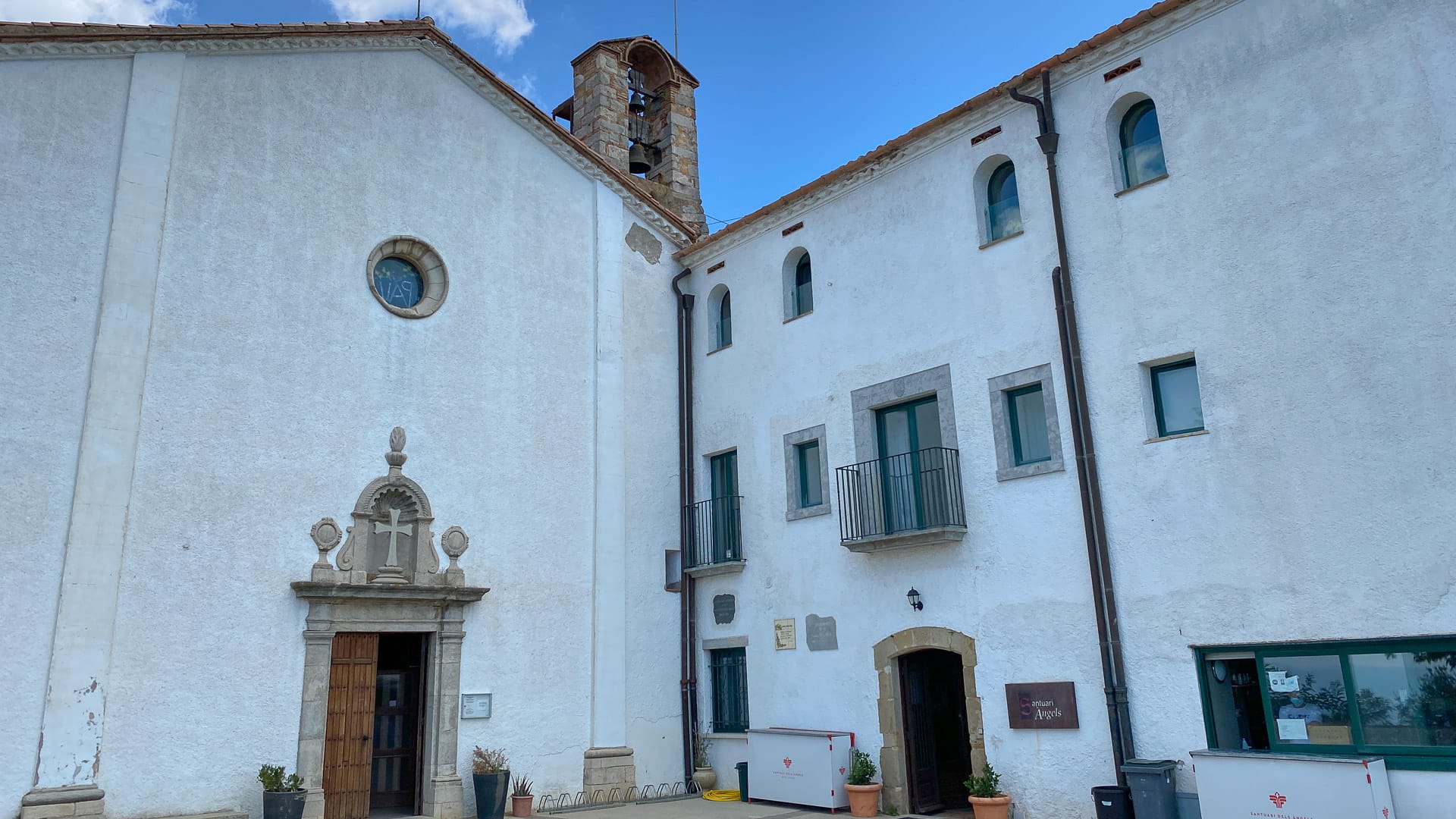 Santuari dels Angels near Girona, a perfect stop for cyclists on a Girona cycling holiday