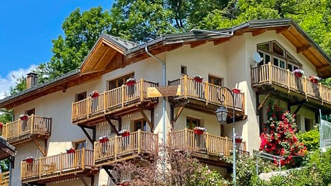 Exterior of Maison Caramel, Alpine cycling accommodation