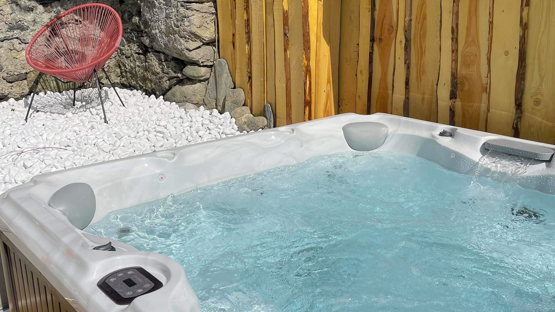 Sauna at Maison Caramel, cyclist accommodation in the Alps