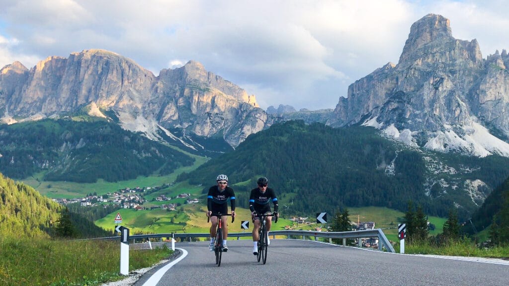 Passo Campolongo by bike, Dolomites