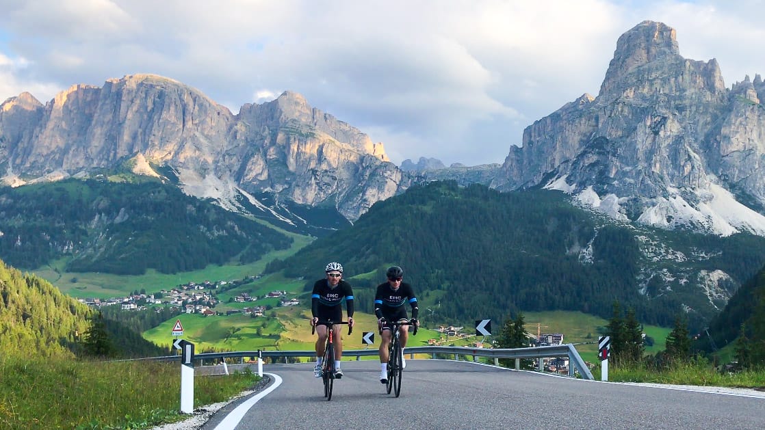 Passo Campolongo by bike, Dolomites