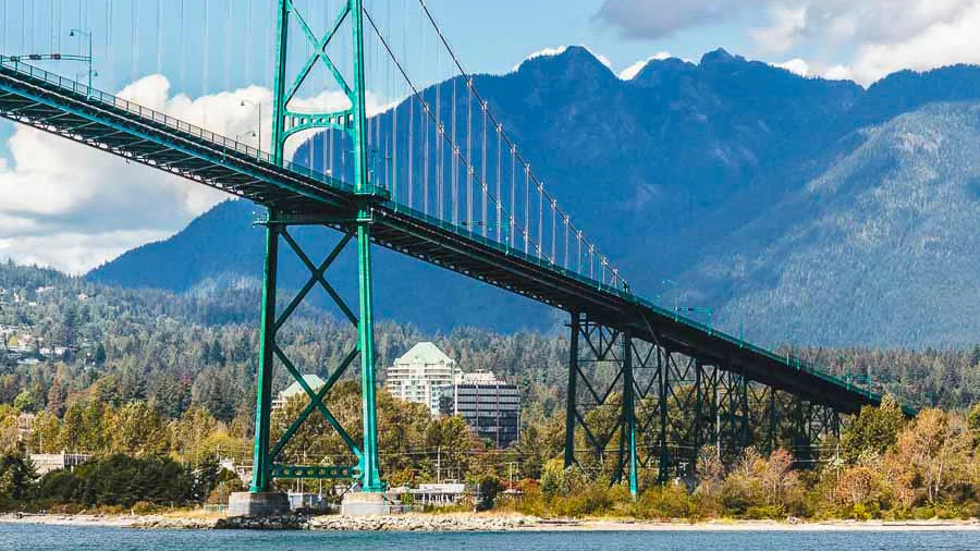 Photo of Lions Gate Bridge in Vancouver, BC, Canada 