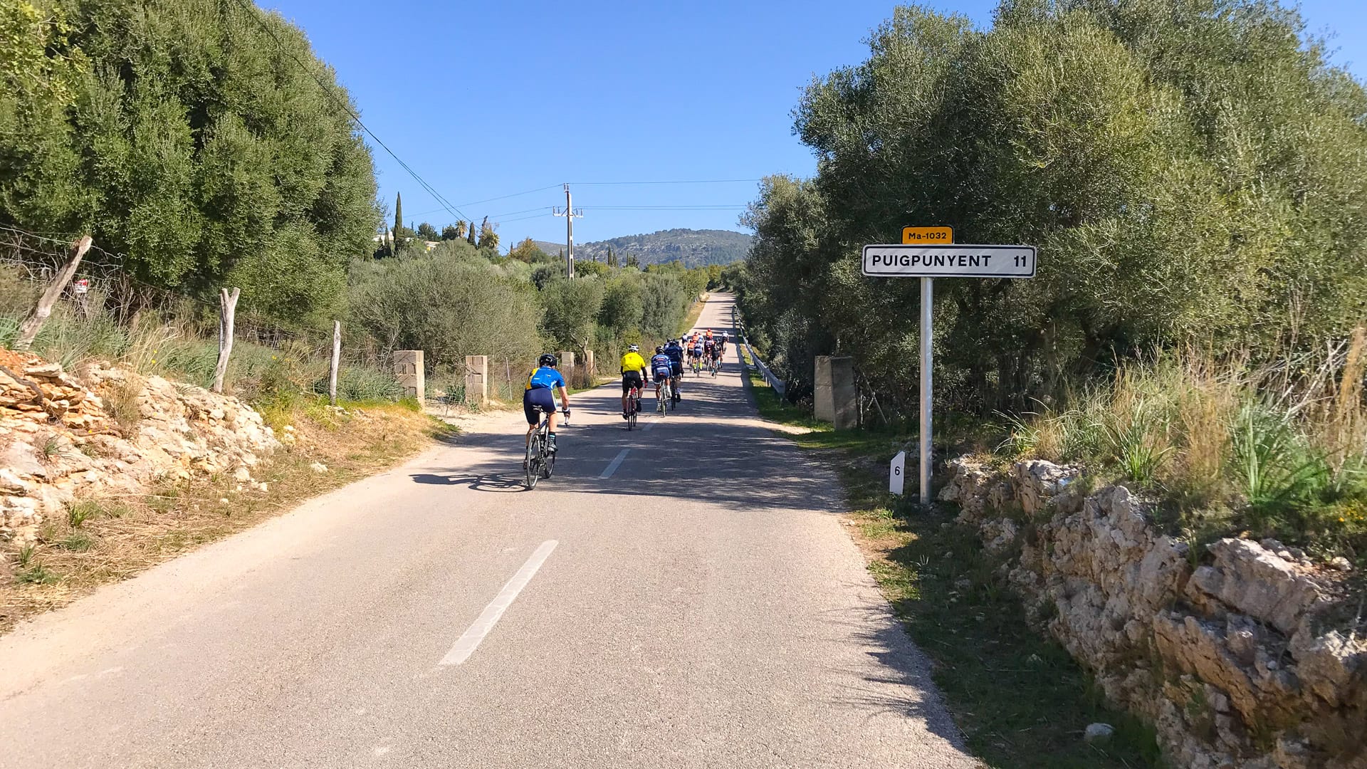 Riding from Es Capdellà towards Puigpunyent
