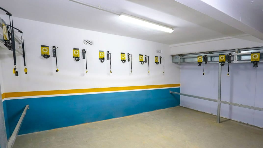 Bike room in a cycling friendly hotel in Barcelona, Spain
