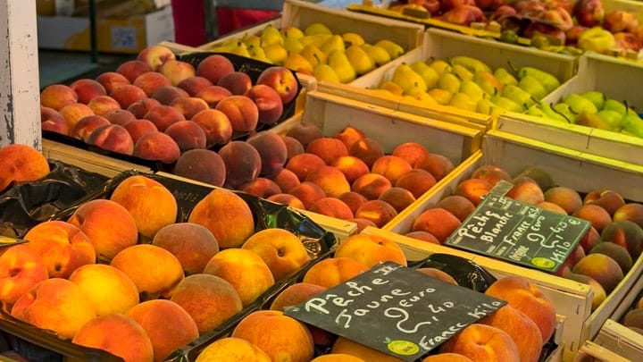 Market in Bagneres de Luchon, French Pyrenees