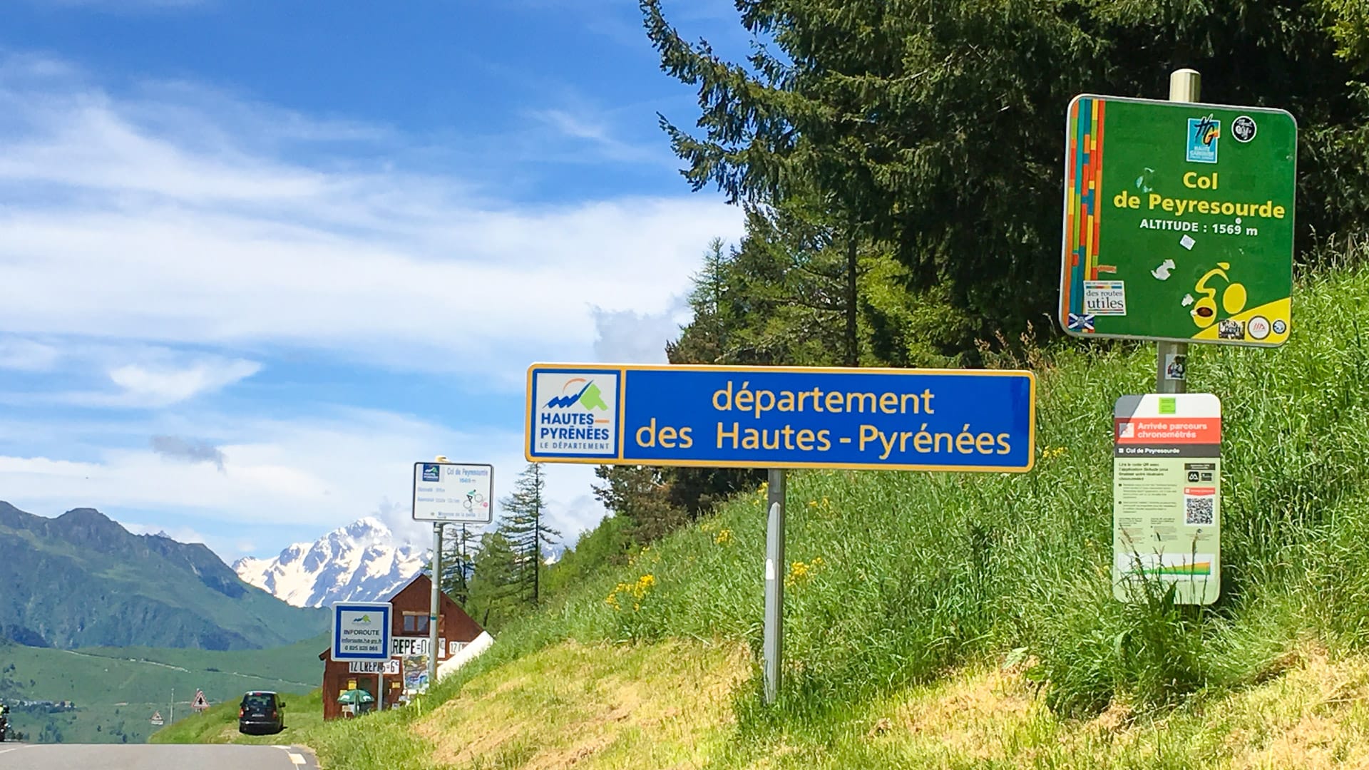 Summit of the Col de Peyresourde, French Pyrenees