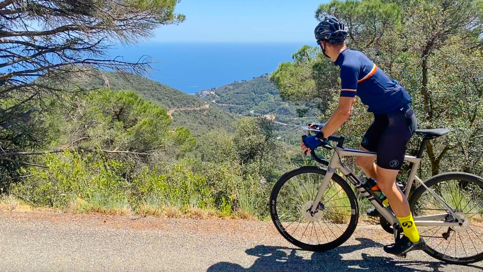 Descending towards the coastline