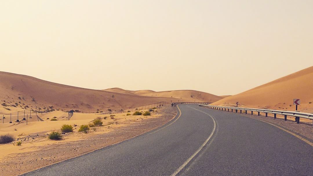 Roads around Al Ain, UAE