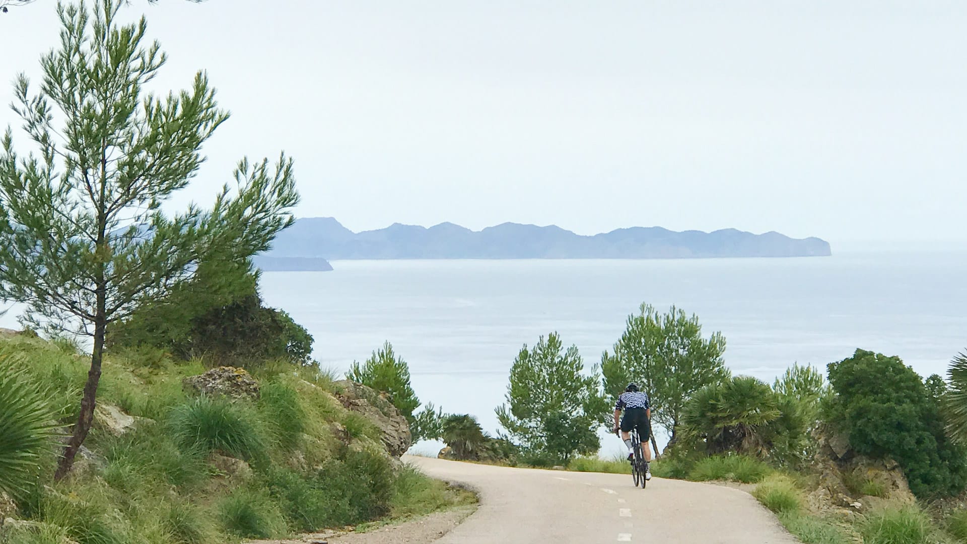 Some of the most beautiful views ever on this quiet Mallorca cycling climb
