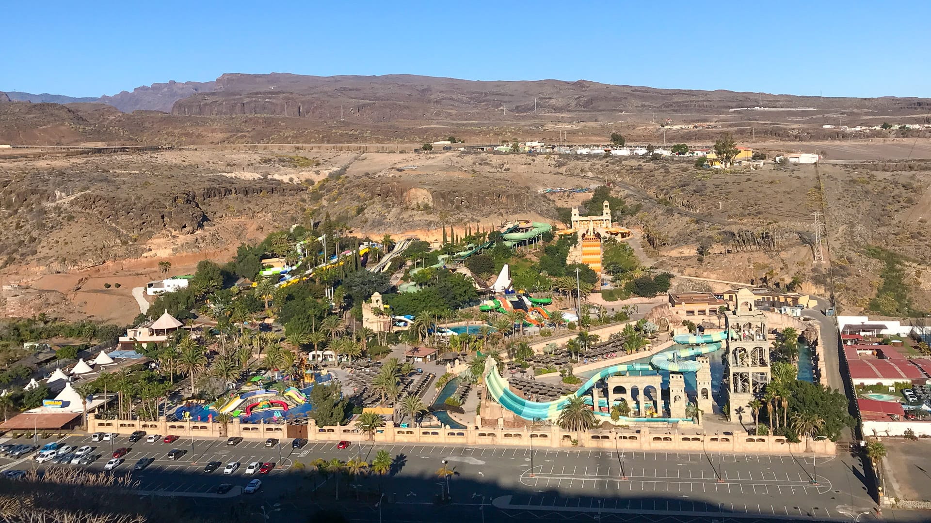 Water park that you pass on this Gran Canaria cycling route