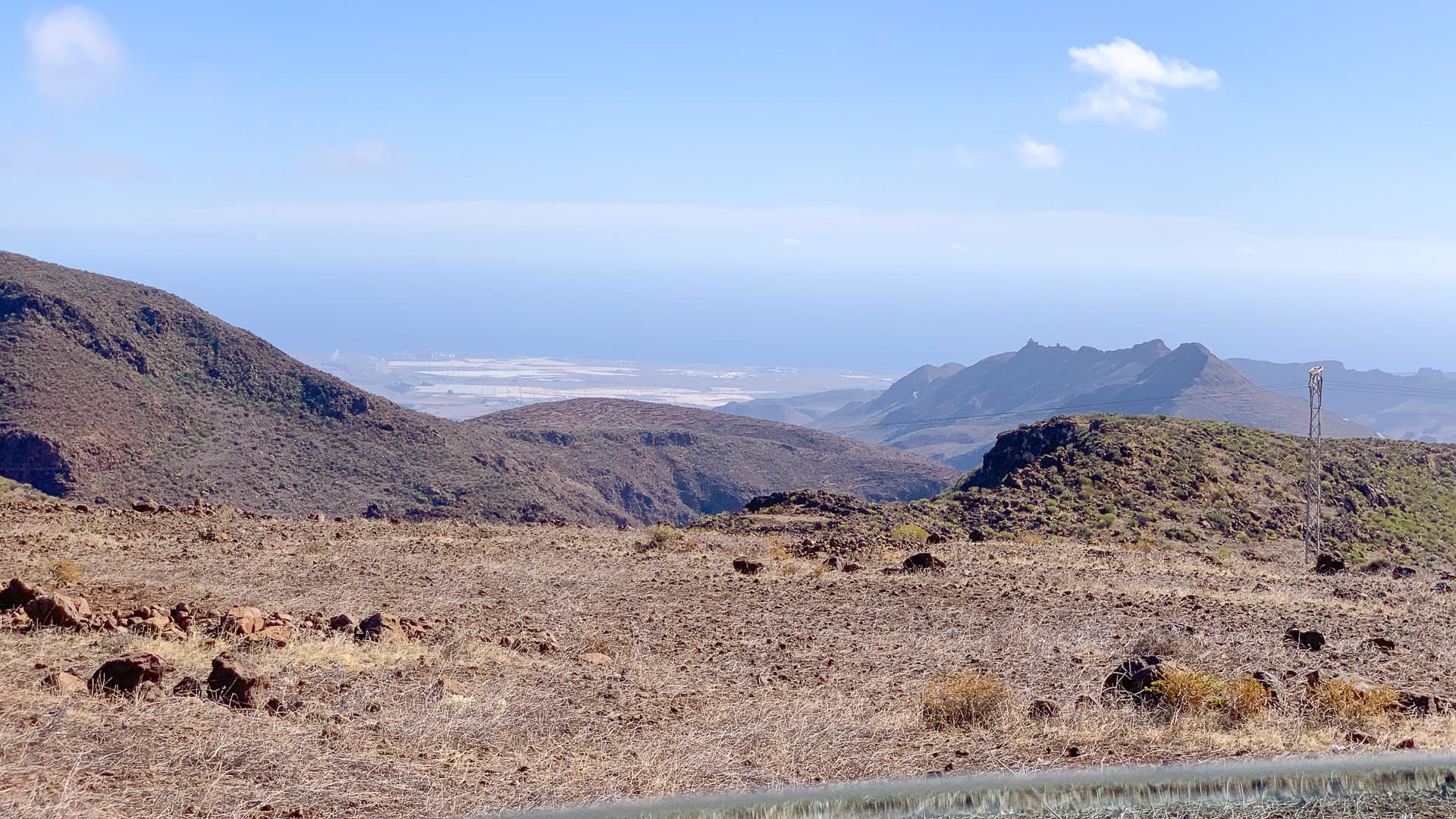 Views over Gran Canaria from GC550