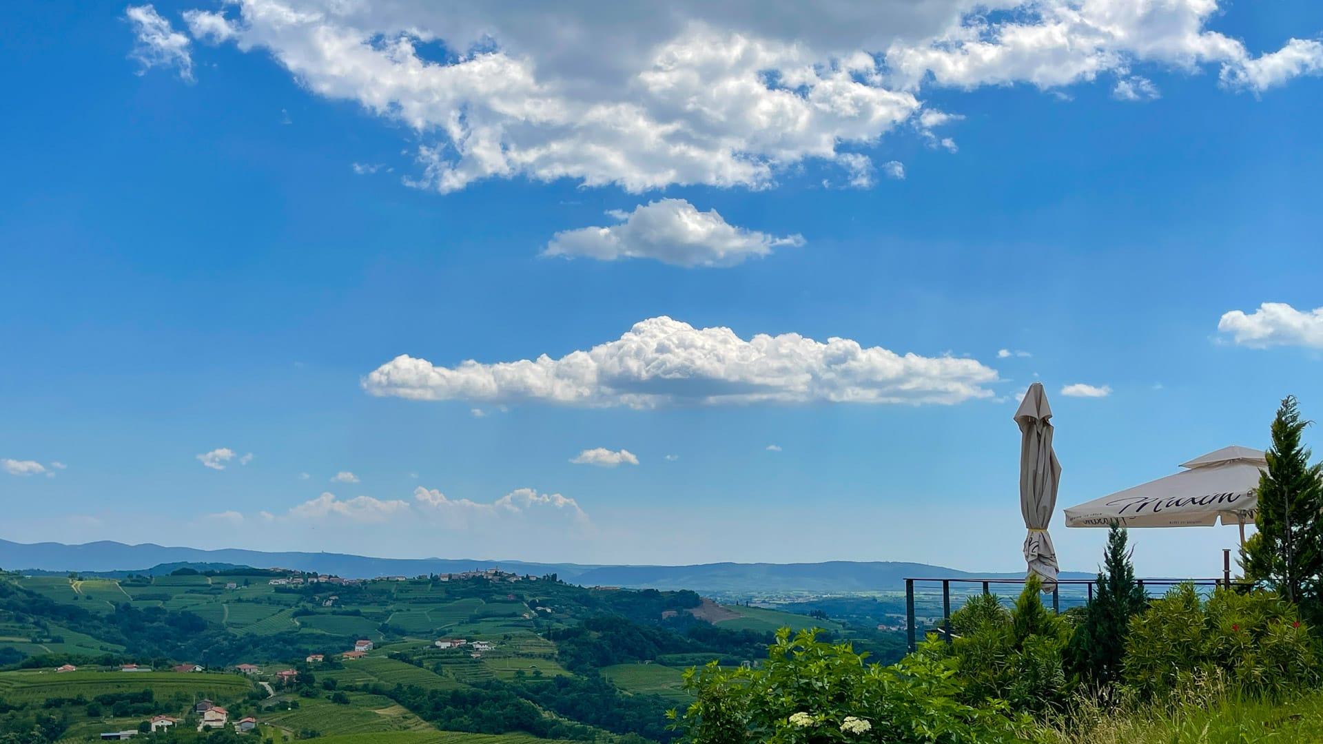 View from hotel San Martin restaurant