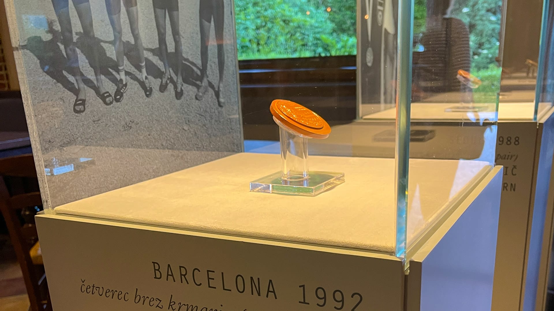 Rowing medals near lake bled