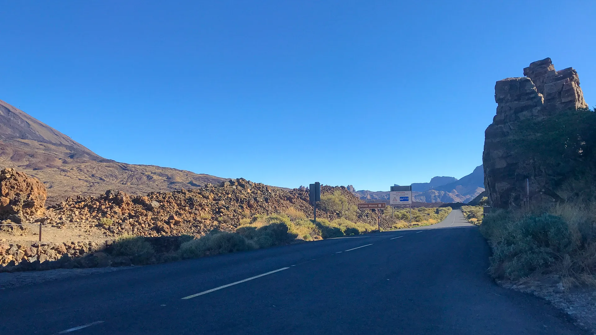 Lunar lava fields on Mount Teide