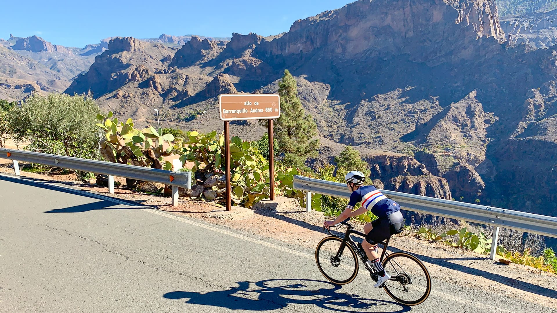 Alto de Barranquilla Andres on the GC505 to Soria Gran Canaria cycling climb