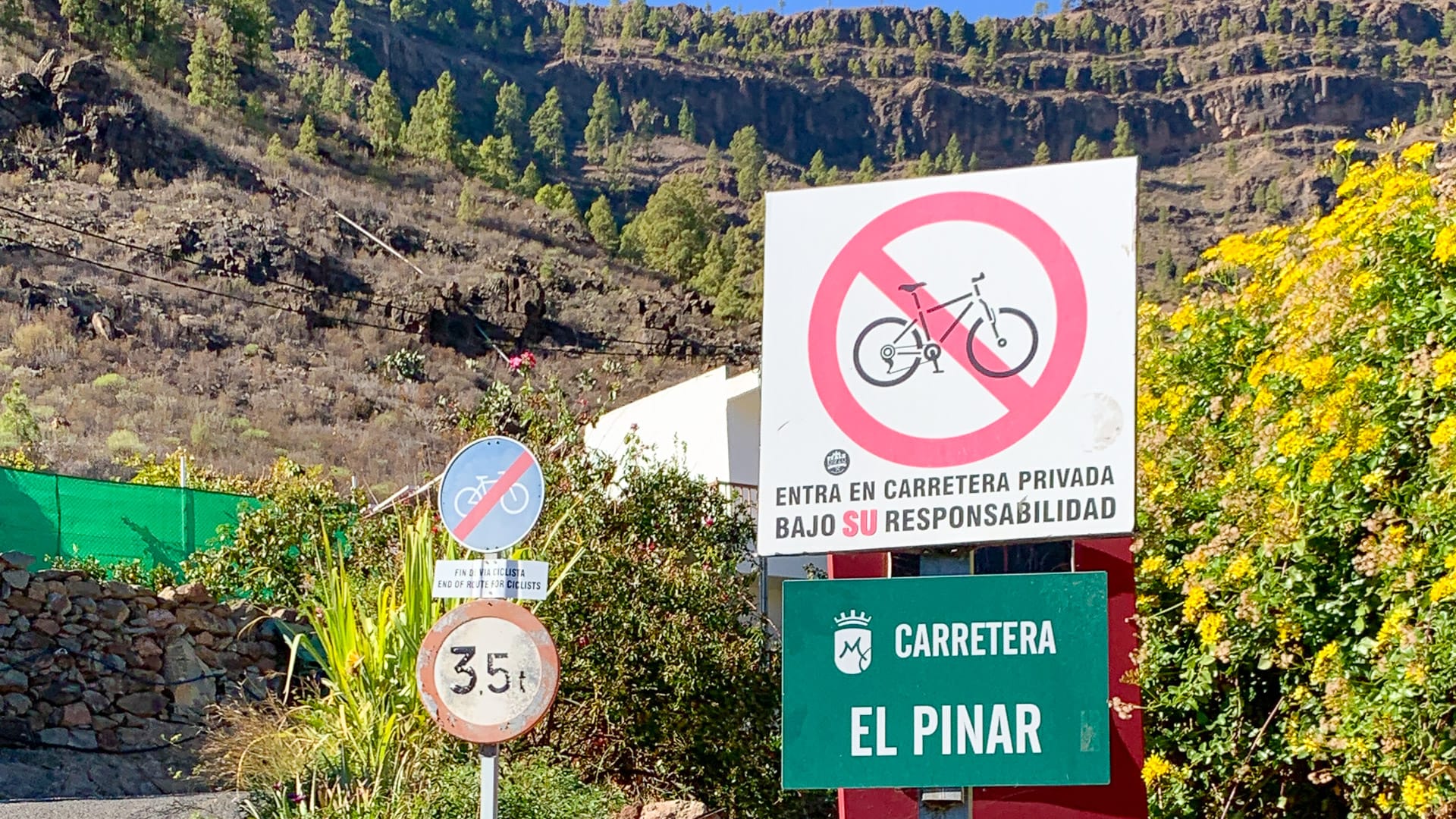 No cyclists allowed