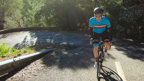 Cycling climb after Orient