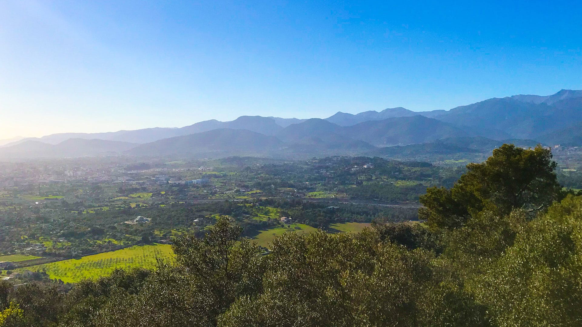 View from the top of the Puig de Santa Magdalena Mallorca