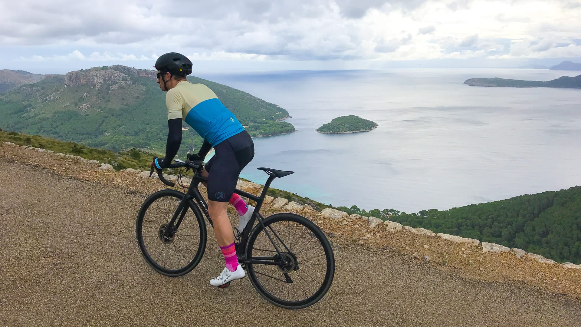 Cracking views over Pollenca bay from the Pepperpot