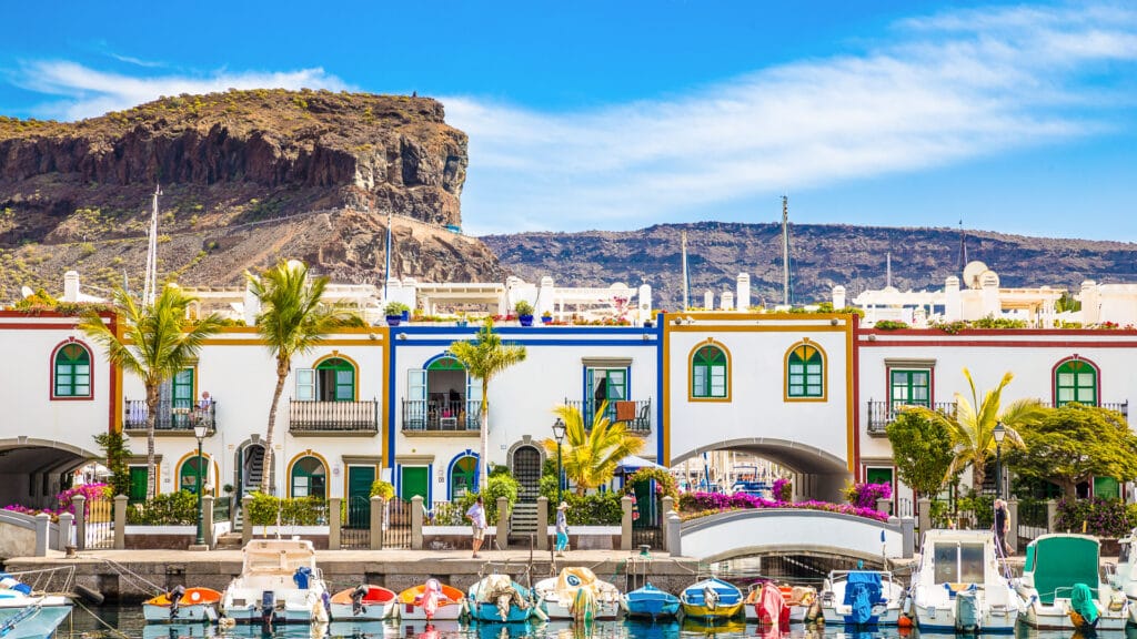 Puerto de Mogan is a great choice of place to stay for cyclists in Gran Canaria