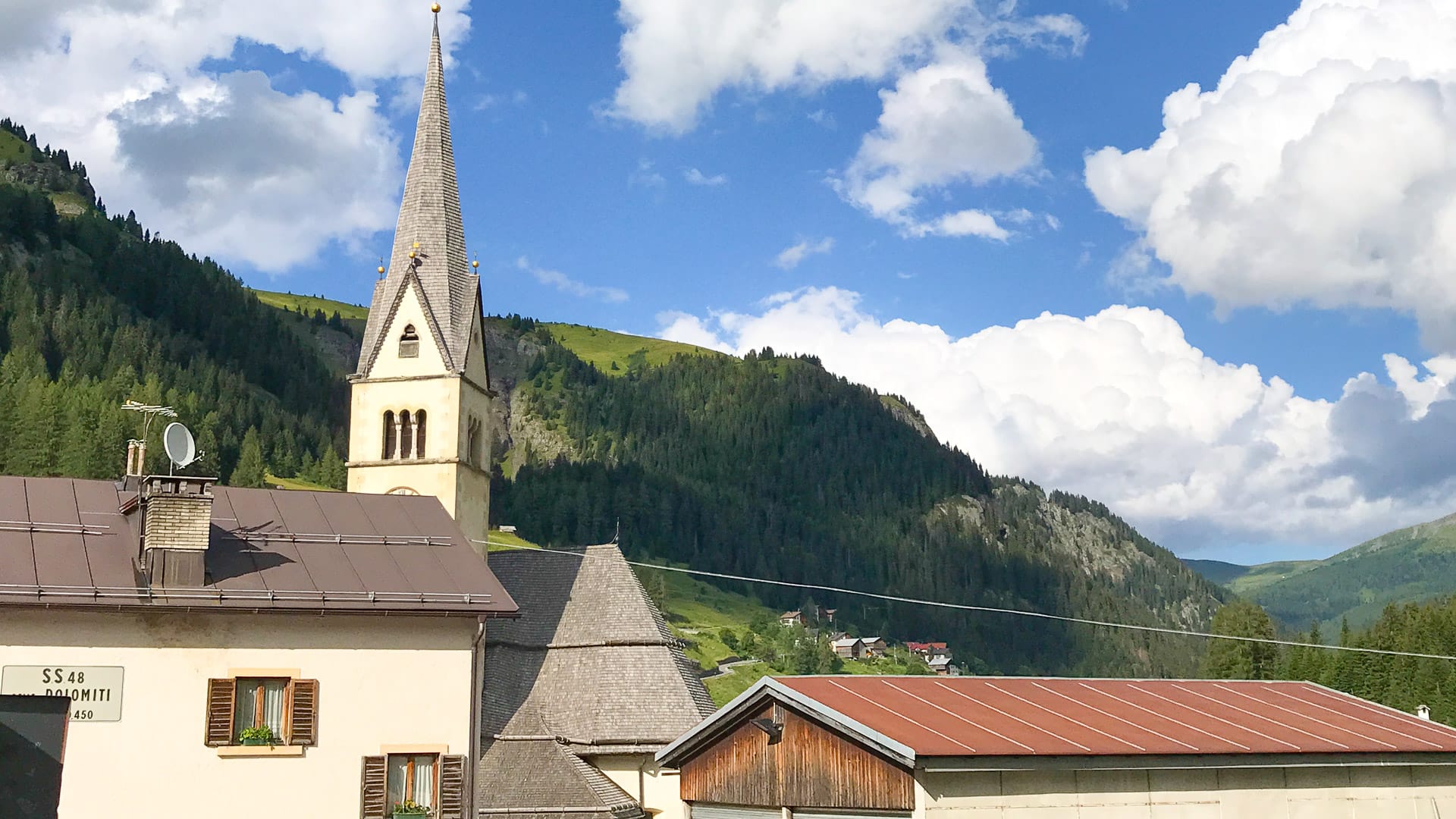 Arabba in the Dolomites, Italy is a good place for cyclists to stay