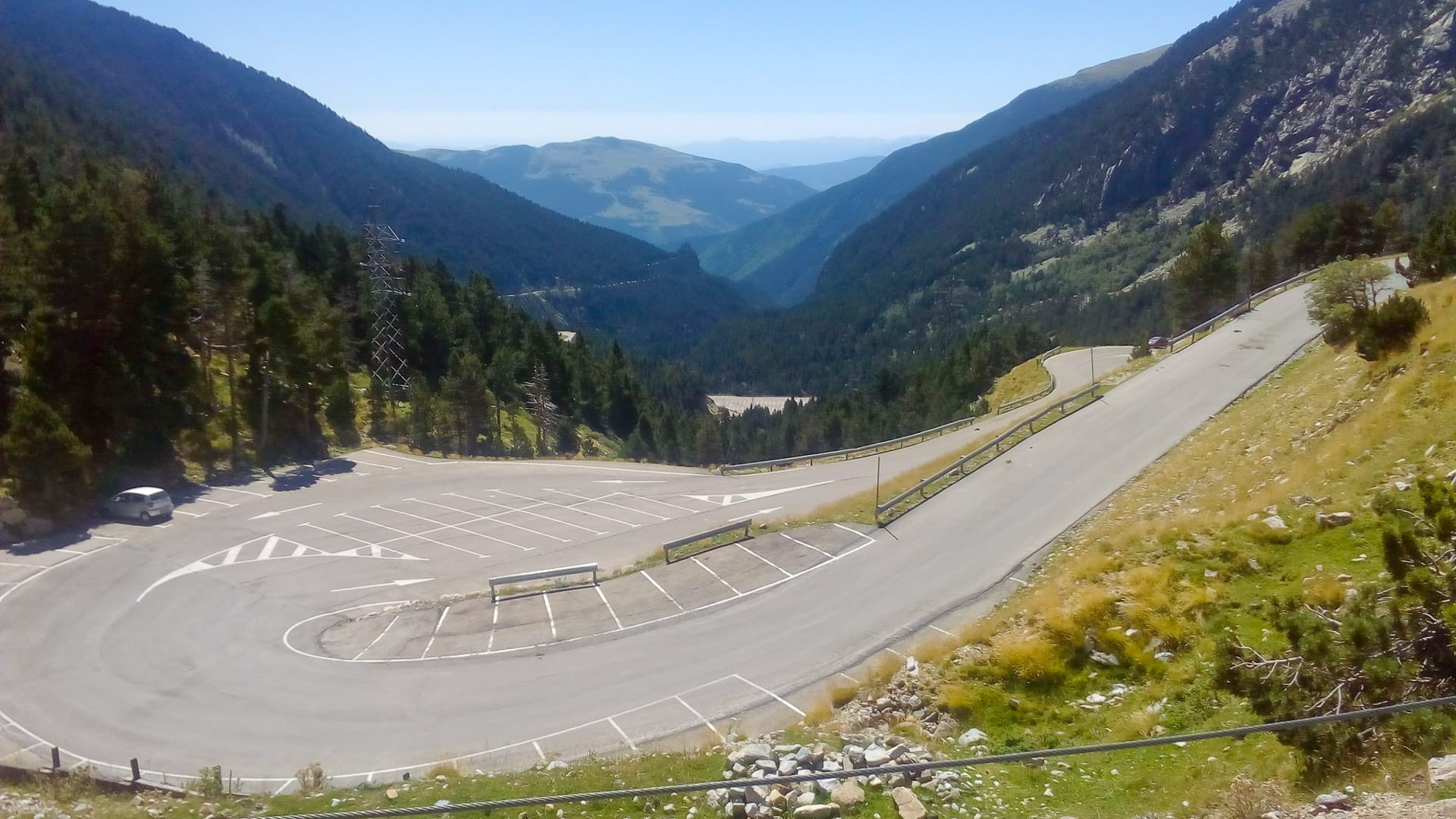 Hairpins on the way up to Vallter2000 ski station, Catalonia