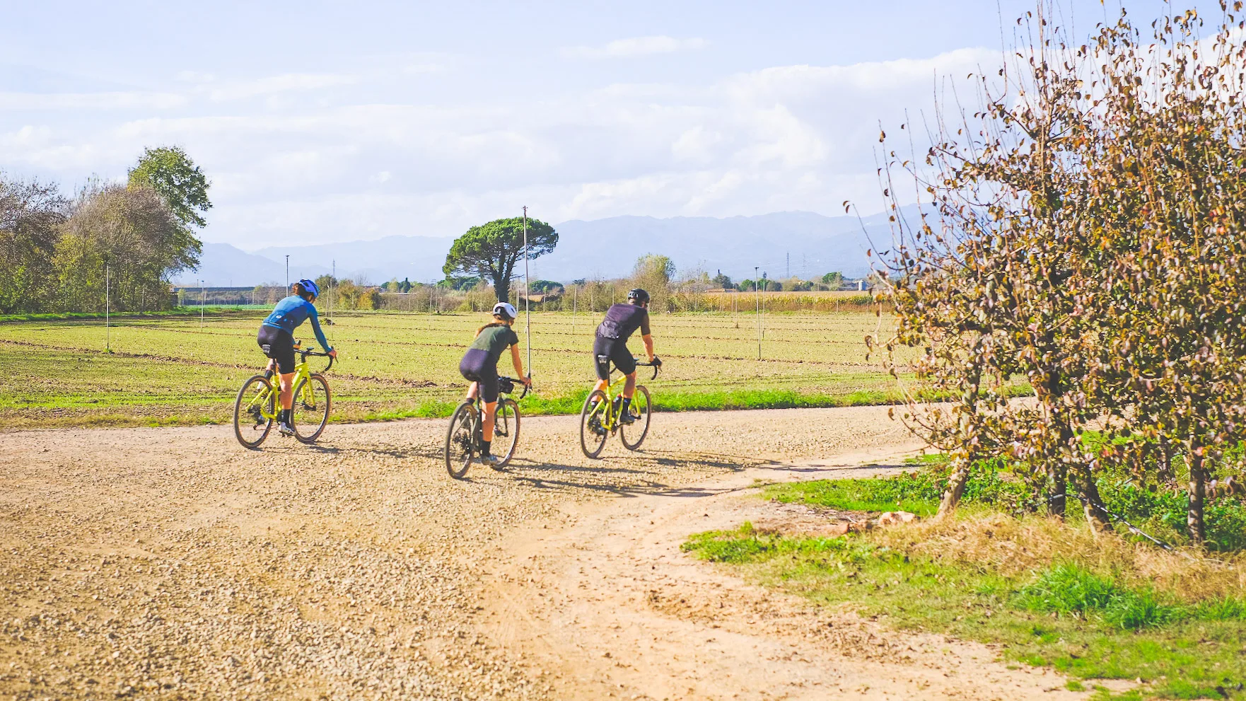 Gravel riding off-road around Girona
