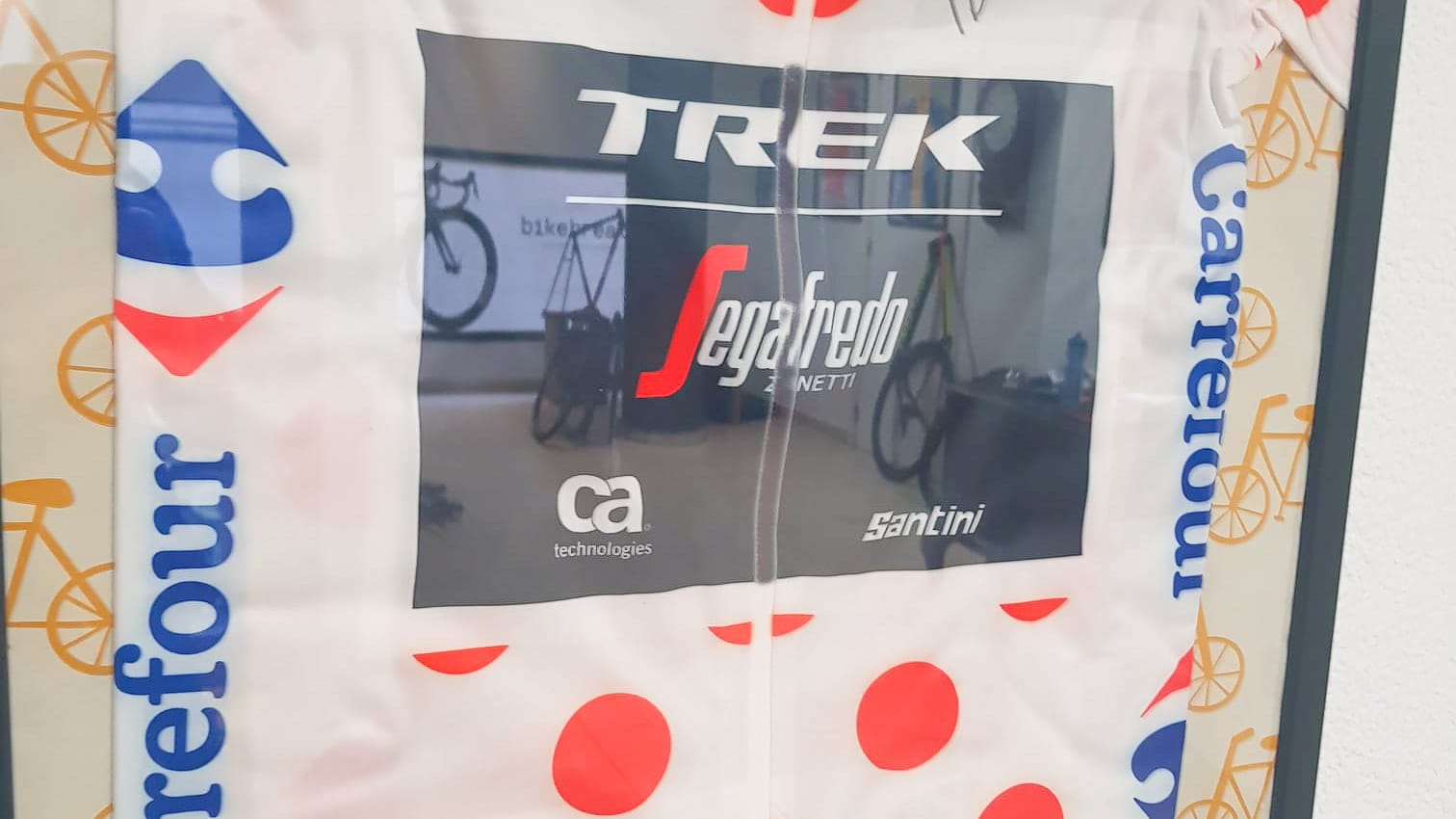 Polka dot jersey at Bike Breaks Girona Cycle Centre
