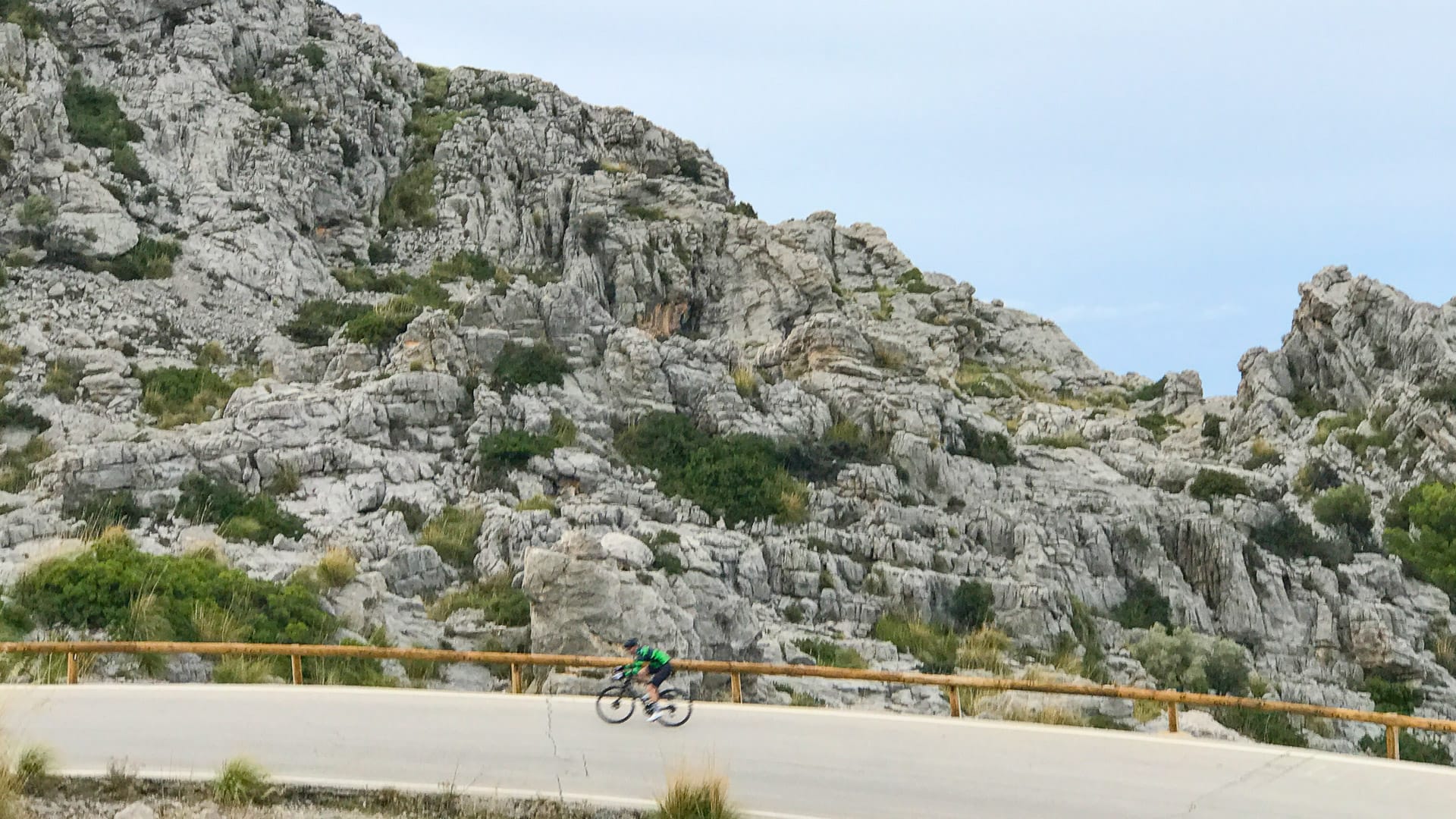 Cycling climbing Sa Calobra Mallorca by bike