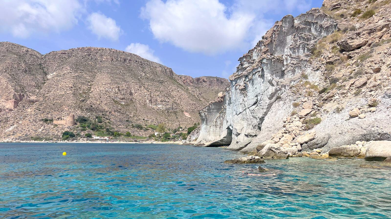 Coastal view along the Almería coastline in southern Spain