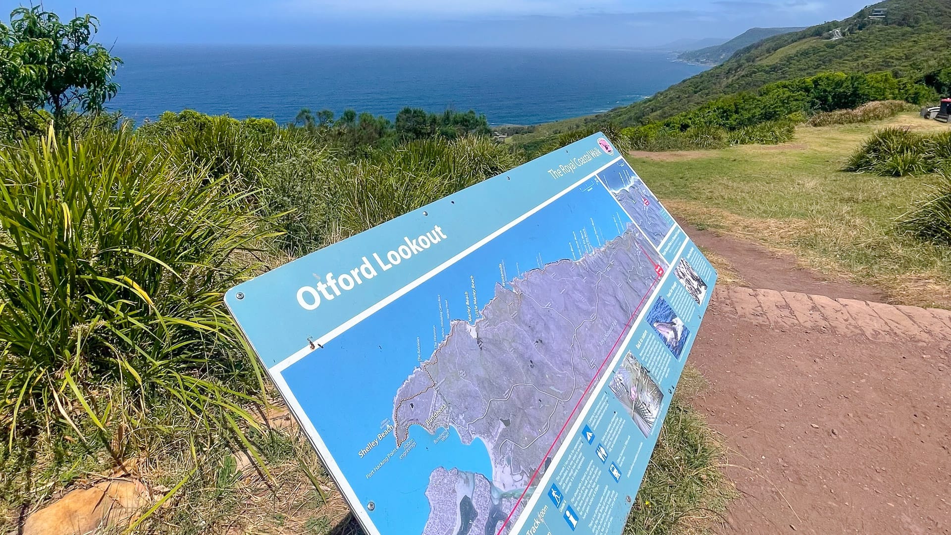 Majestic coastal views back towards Wollongong