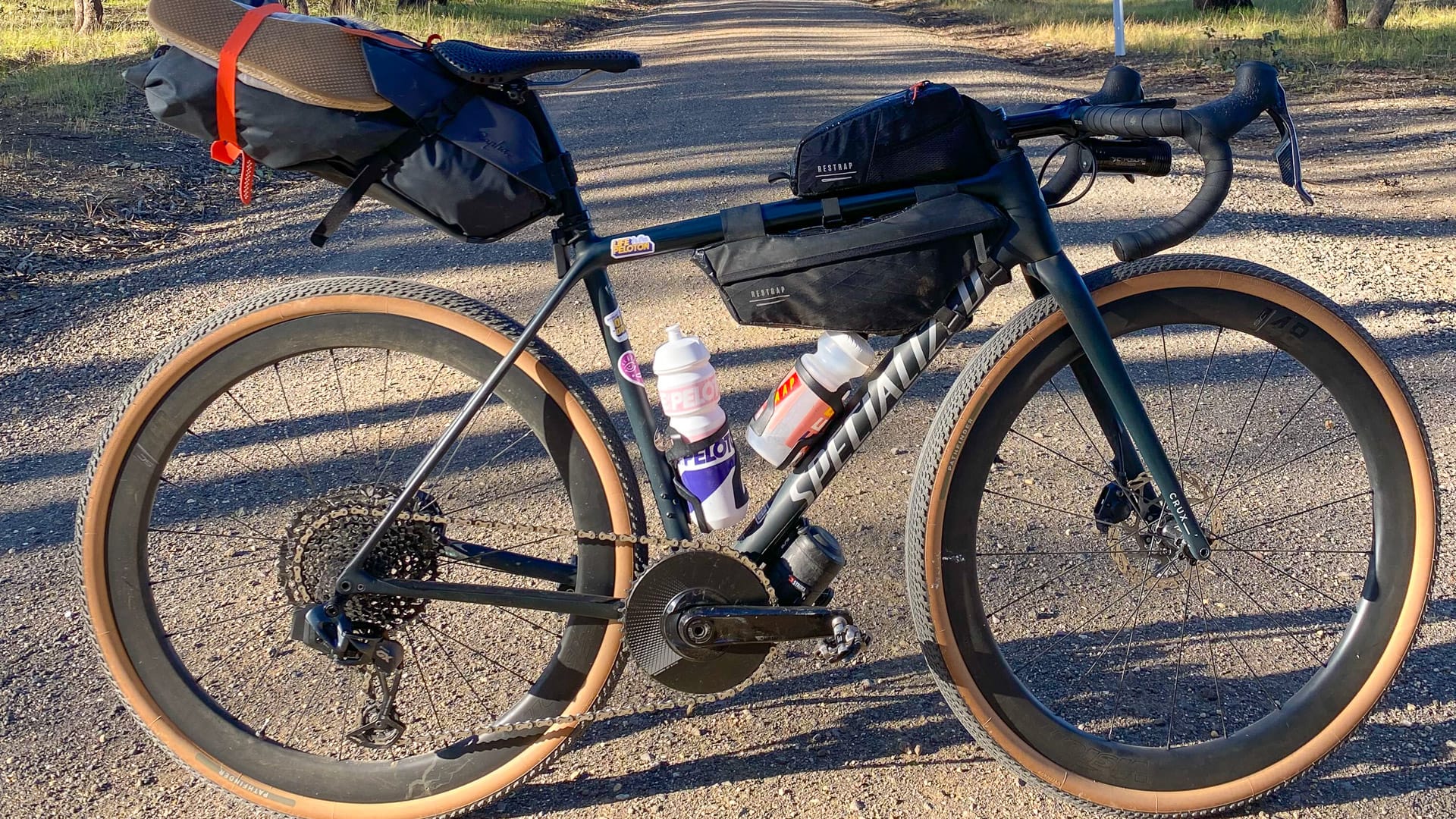 Bike setup for a bikepacking trip in Australia