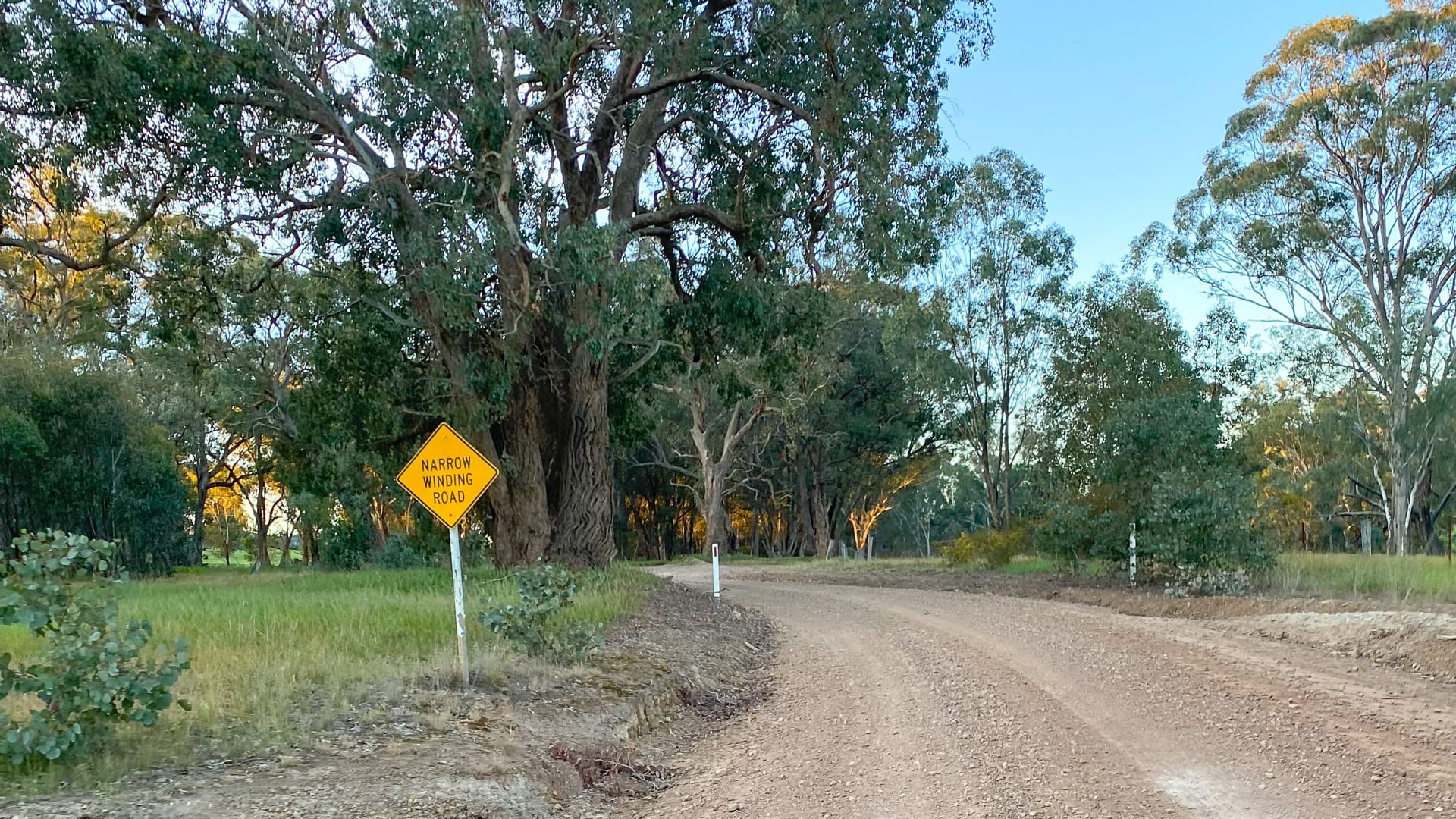 Gravel road in Australia