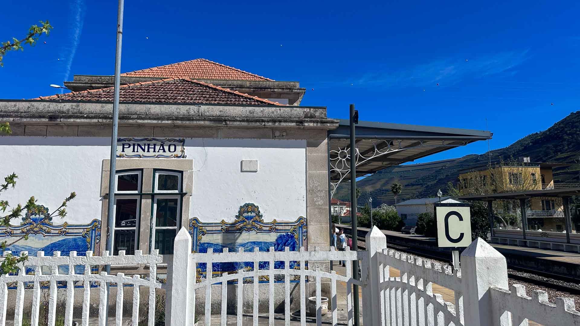 Famous railway station in Pinhão