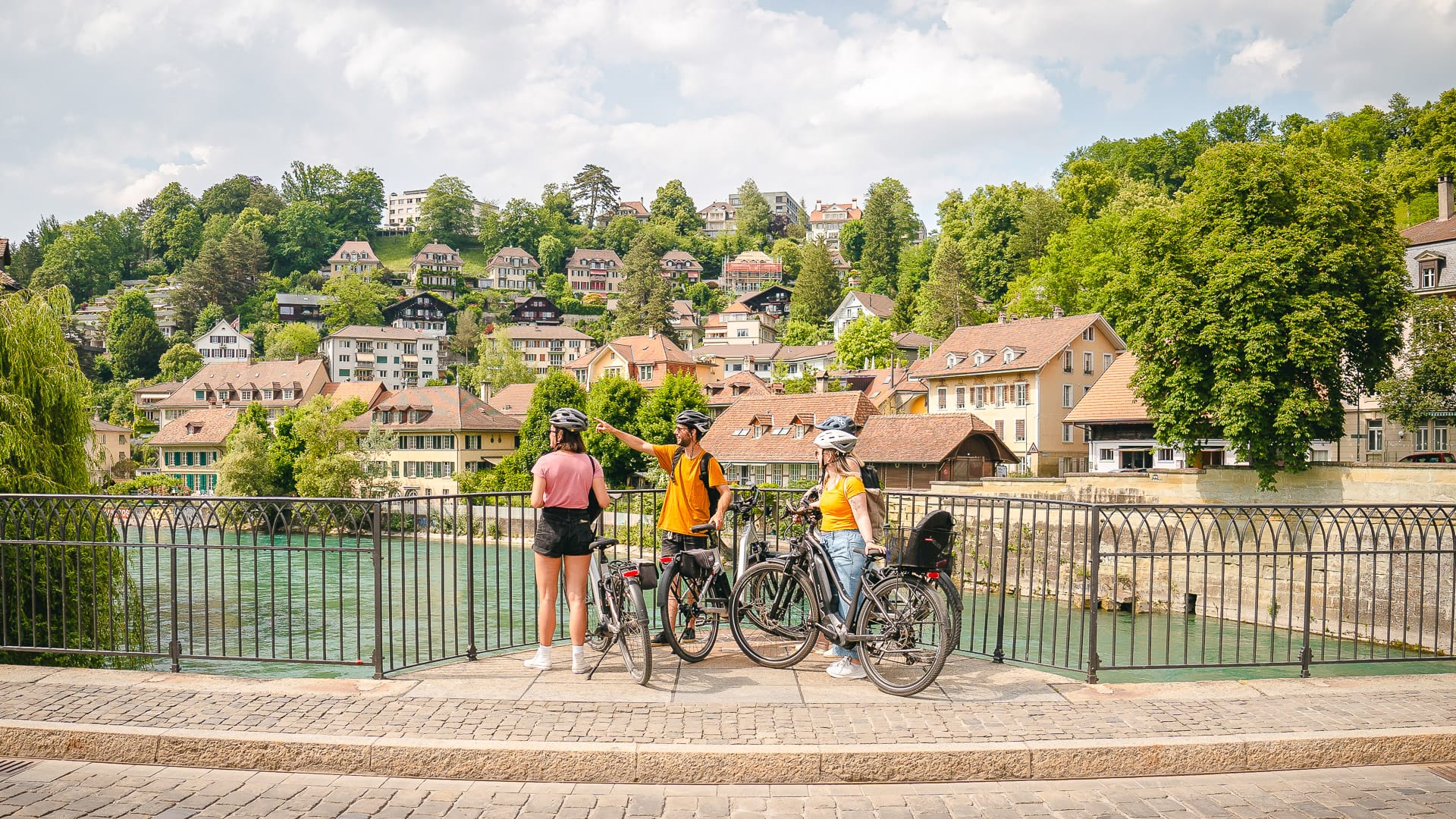Enjoying panoramic views of Bern’s Old Town