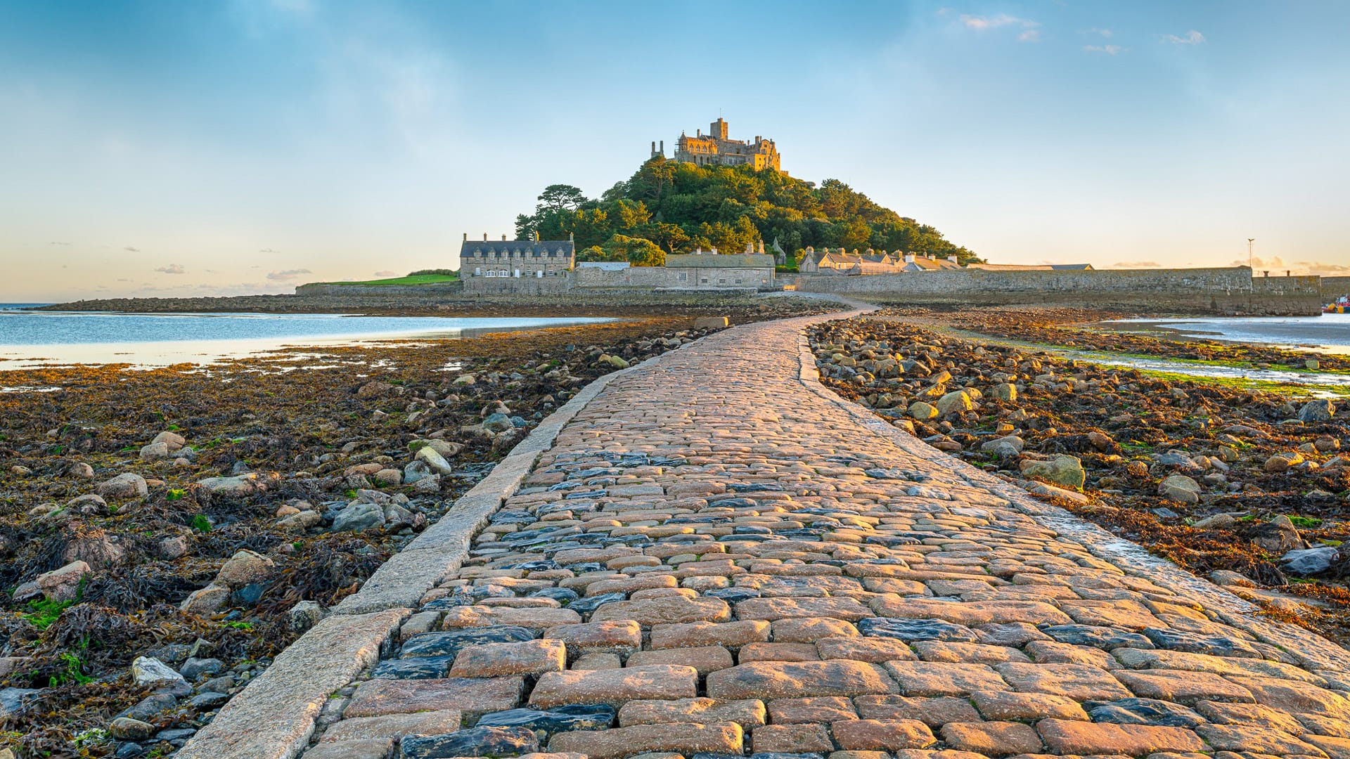 St Michaels Mount in Cornwall the Ccornish counterpart of Mont Saint-Michel in Normandy