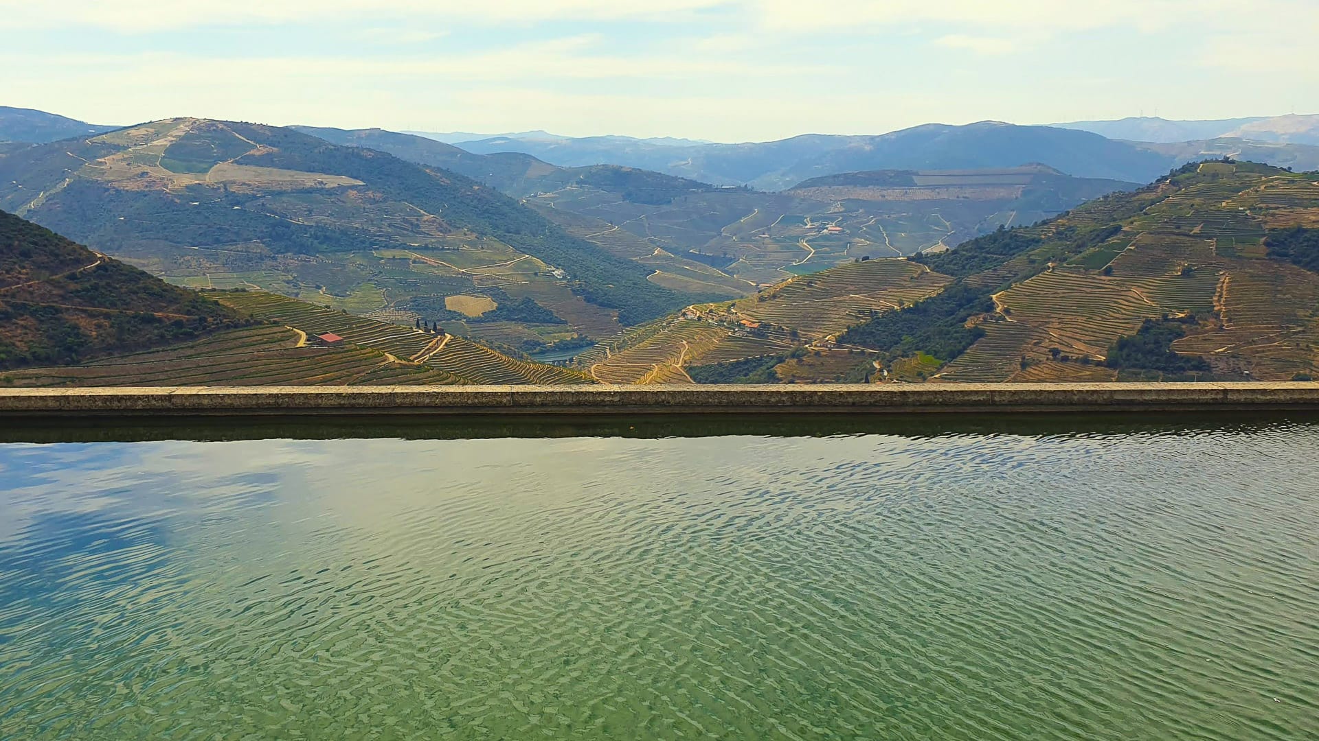 Rooftop pool overlooking the Douro Valley 