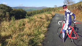 Road cycling in the Wicklow Mountains