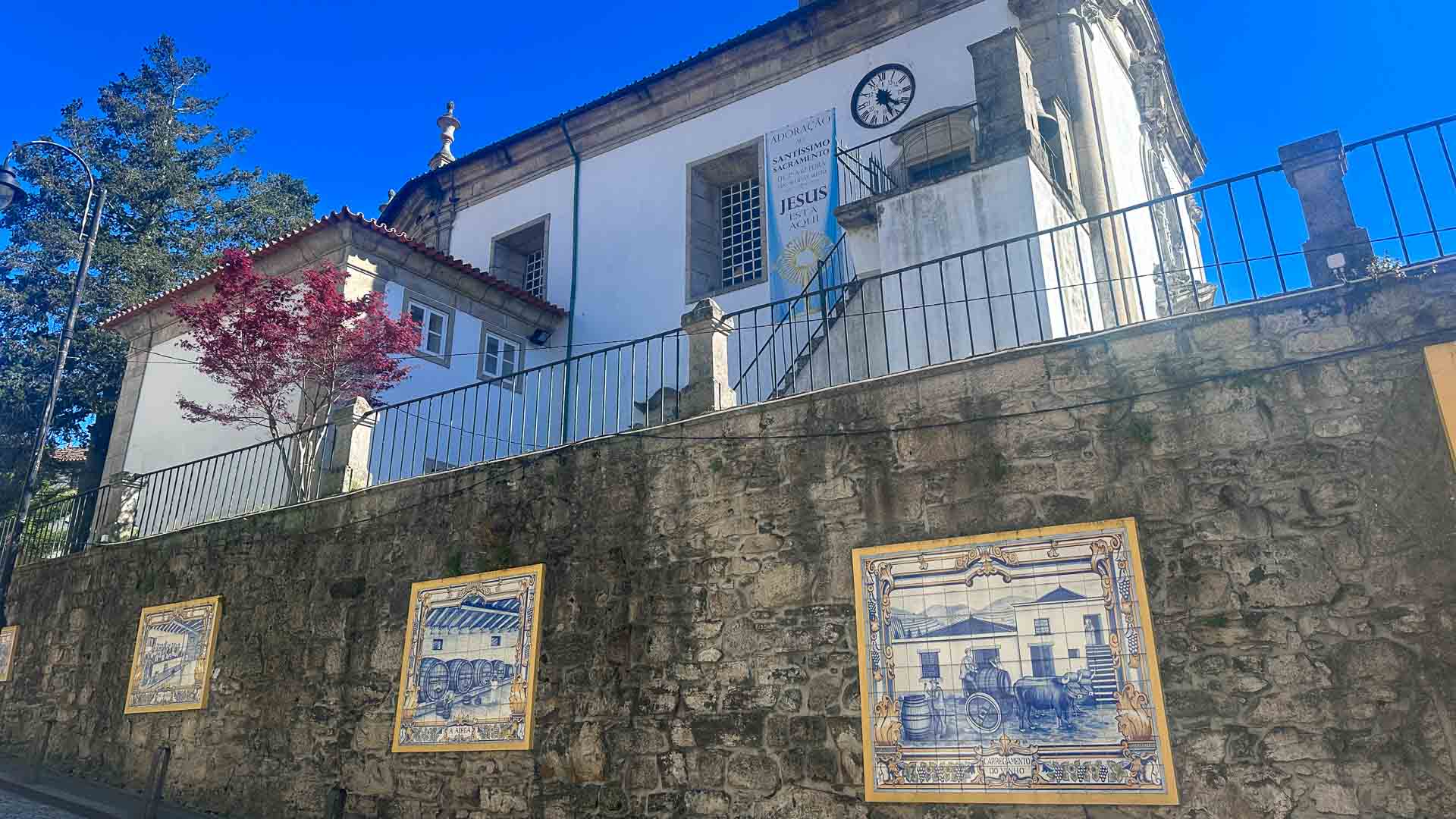 Church in the centre of Paso da Régua in the Douro Valley, Portugal
