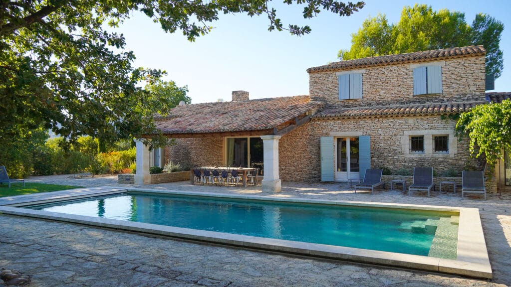 Stone built cycling hotel near Mont Ventoux, Luberon, France