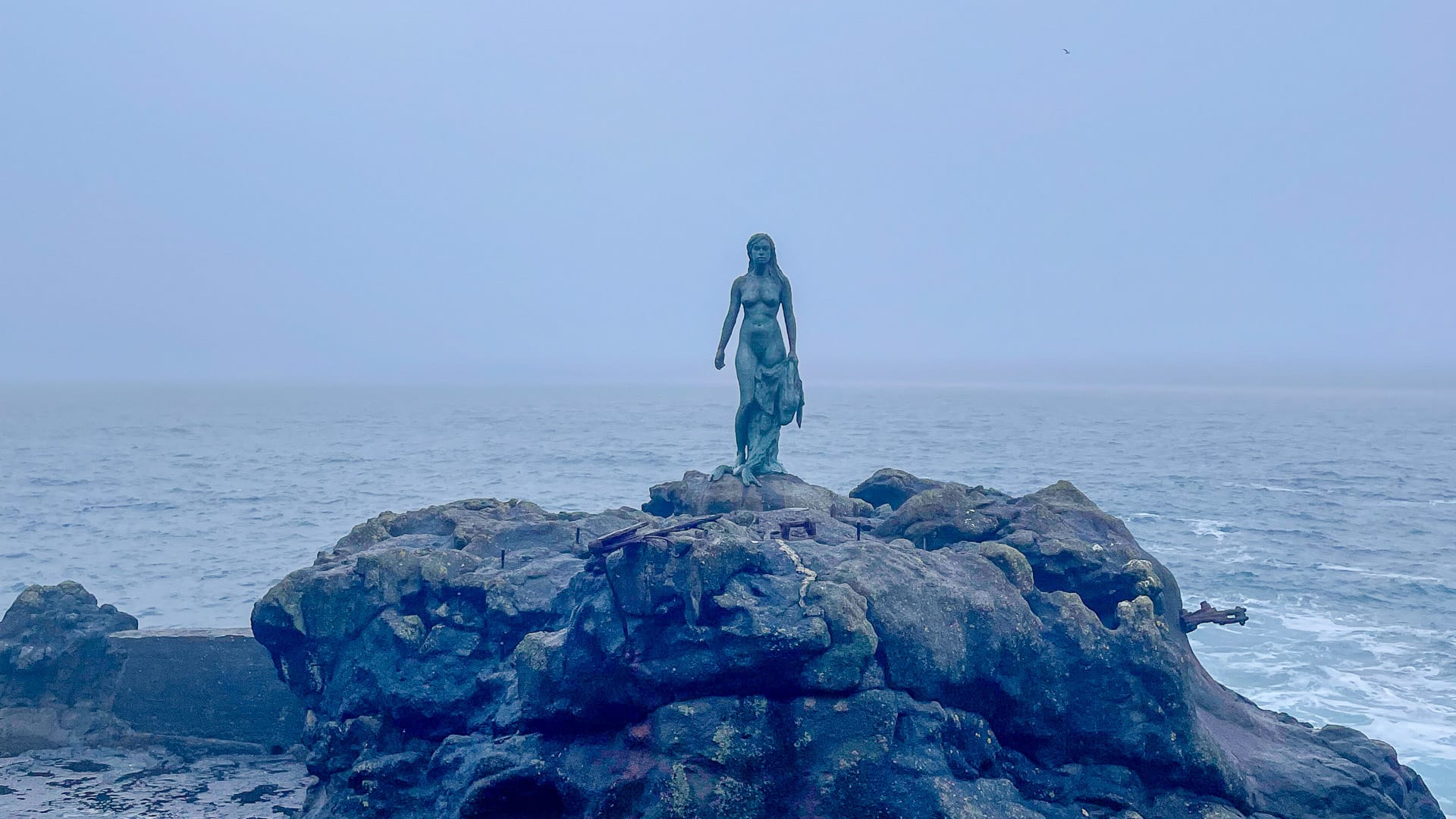 Kópakonan (The Seal Woman) in Mikladalur on the island of Kalsoy