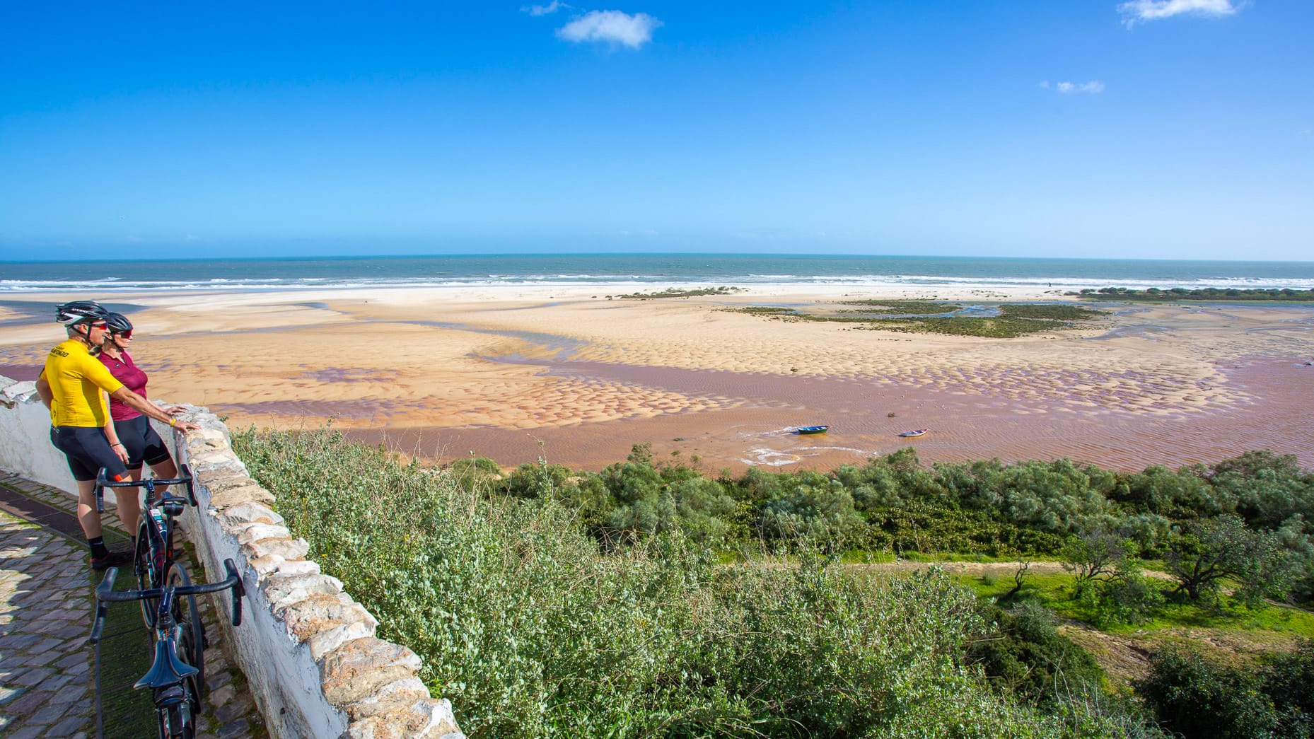 Magnificent viewpoint at Cacela Velha, a key stopping point on BikeSul trips