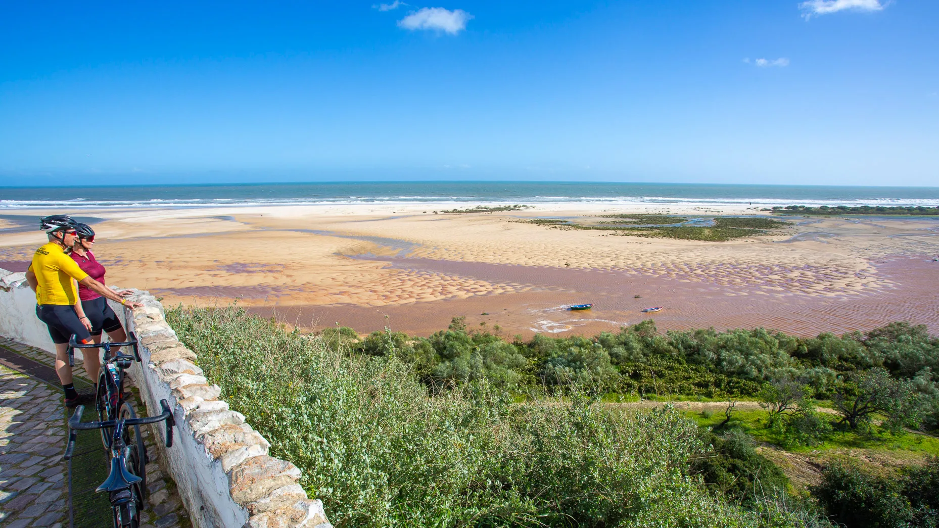 Magnificent viewpoint at Cacela Velha, a key stopping point on BikeSul trips